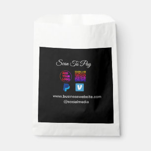 Bolsa De Papel escanear para pagar agregar logo código q r paypal