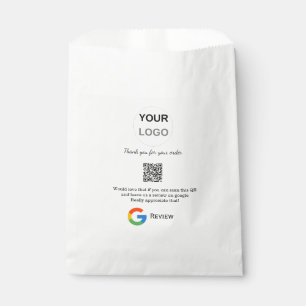 Bolsa De Papel escaneo del logotipo de la empresa de reseñas de G