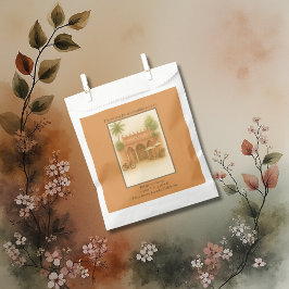 Bolsa De Papel Escapada de bodas en el patio de la India