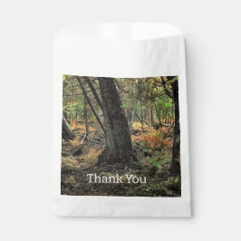 Bolsa De Papel Escena forestal de otoño