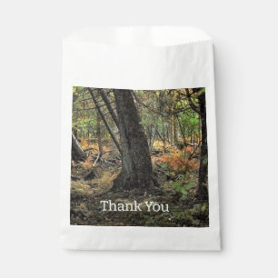 Bolsa De Papel Escena forestal de otoño