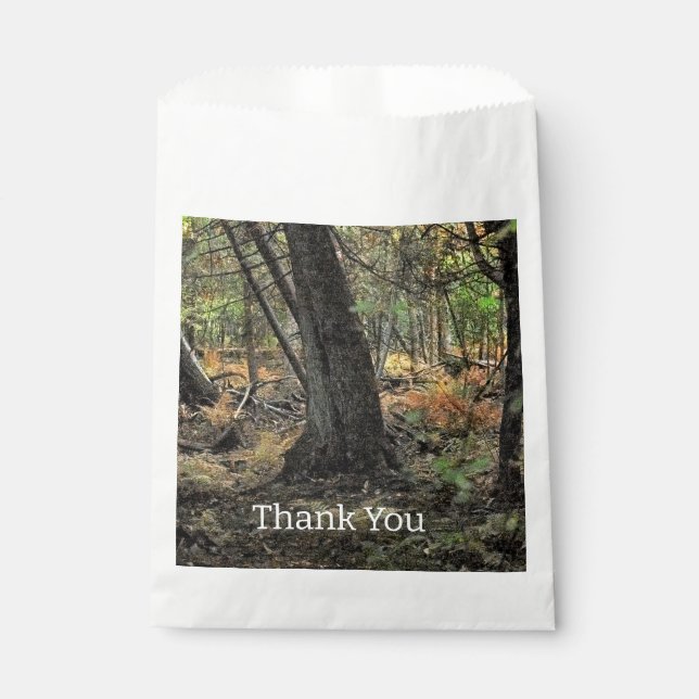 Bolsa De Papel Escenario forestal de otoño (Anverso)