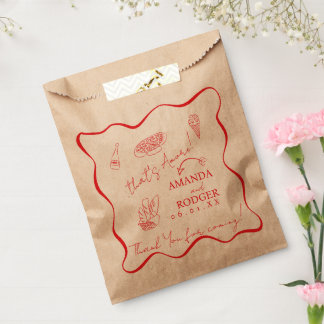 Bolsa De Papel Eso es Amore Italian Doodles Boda 