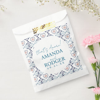 Bolsa De Papel Eso es Azulejos y Corazones Italianos Amore