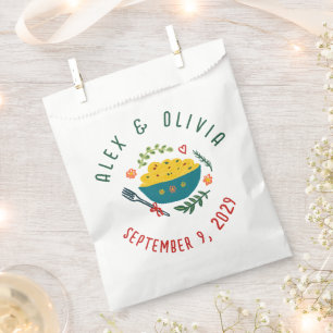 Bolsa De Papel Eso es comida italiana personalizada para bodas