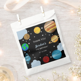 Bolsa De Papel Espacio Ultraterrestre Planetas de Cumpleaños Gala