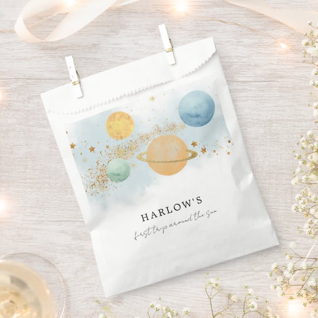 Bolsa De Papel Espacio Ultraterrestre Primer viaje alrededor del  (Cortado)