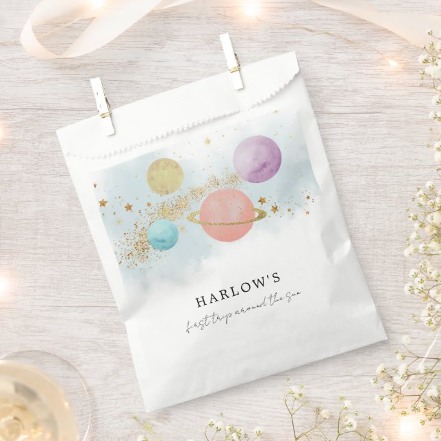 Bolsa De Papel Espacio Ultraterrestre Primer viaje alrededor del  (Cortado)