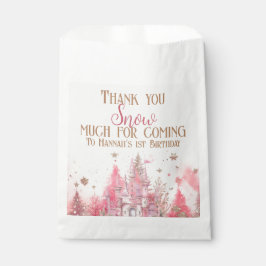 Bolsa De Papel Espectacular invierno Princesa de Fairytale cumple