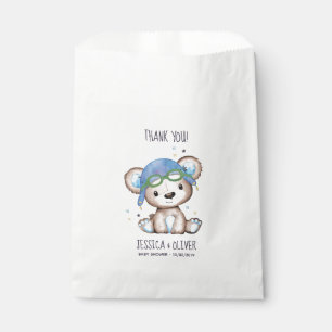 Bolsa De Papel Espectacular piloto del avión acuático Teddy Bear