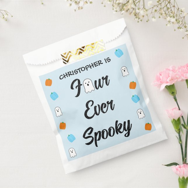 Bolsa De Papel Espeluznante 4º cumpleaños (Sellado)