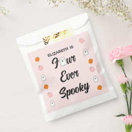 Bolsa De Papel Espeluznante 4º cumpleaños