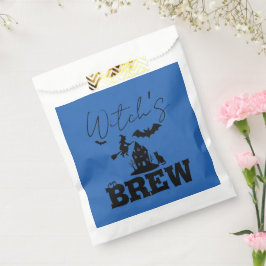 Bolsa De Papel Espeluznante casa embrujada y silueta de brujas |