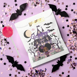 Bolsa De Papel Espeluznante Chica Fiesta de cumpleaños Purple afr