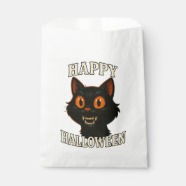 Bolsa De Papel Espeluznante fiesta de Halloween para gatos negros