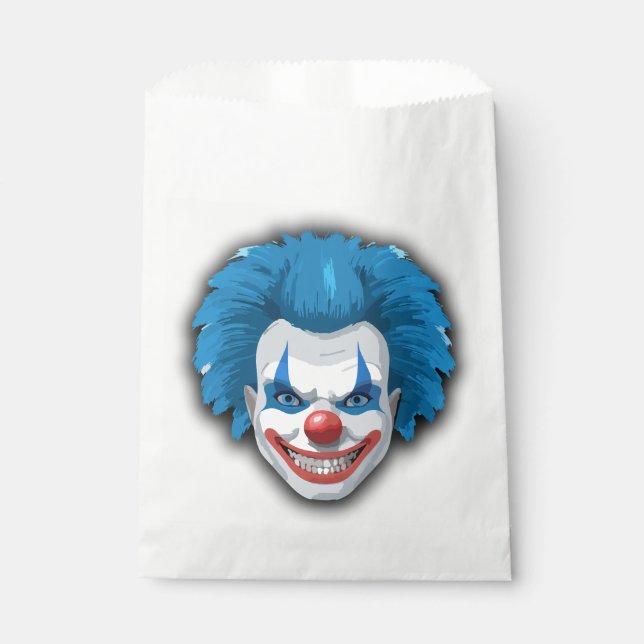 Bolsa De Papel Espeluznante Halloween del Carnaval de Payaso (Anverso)