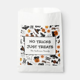Bolsa De Papel Espeluznante Partido Halloween Negro Y Naranja