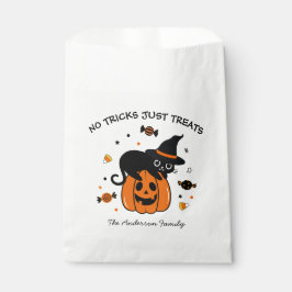 Bolsa De Papel Espeluznante Partido Halloween Negro Y Naranja