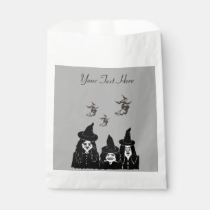 Bolsa De Papel espeluznantes brujas negras aterradoras diversión