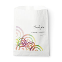 Espirales de arcoíris personalizados chic