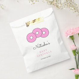 Bolsa De Papel Espoleta de Baby Shower de donut rosado