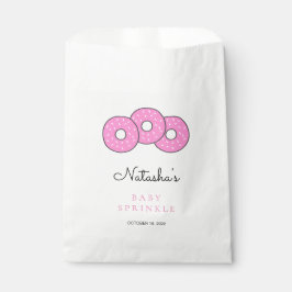 Bolsa De Papel Espoleta de Baby Shower de donut rosado