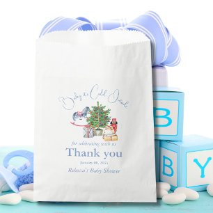 Bolsa De Papel Está frío fuera del Baby Shower de Christmas Tree