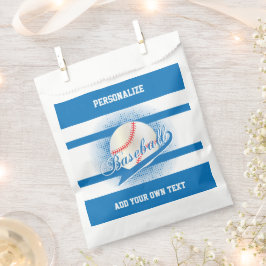 Bolsa De Papel Estilo de béisbol azul retro ⚾