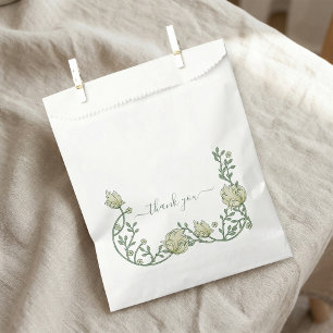 Bolsa De Papel Estilo vintage Art Nouveau bonito agradecimiento d