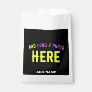 BOLSA DE PAPEL ESTILOSO MODERNO PERSONALIZABLE NEGRO VERIFICADO D