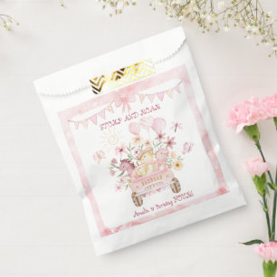 Bolsa De Papel Estómago rosa y cuarto cumpleaños de los dinosauri
