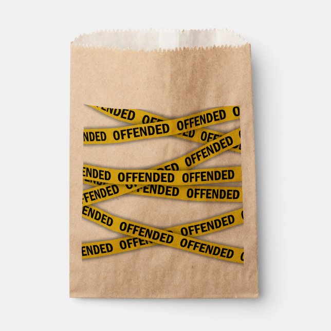 Bolsa De Papel Estoy ofendido por la cinta policial que no cruza (Anverso)