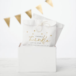 Bolsa De Papel Estrellas Doradas Lindas Brillan Brillan Favor de 