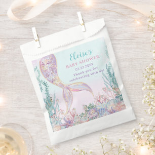 Bolsa De Papel Ethereal Mermaid Under Sea Baby Shower