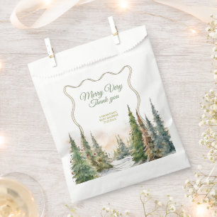 Bolsa De Papel Etiqueta de regalo de Baby Shower de Merry Little