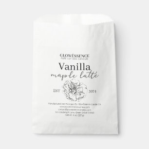 Bolsa De Papel Etiqueta de vela de cera de soja Flor pack