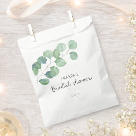 Bolsa De Papel Eucalipto - baby shower de la novia