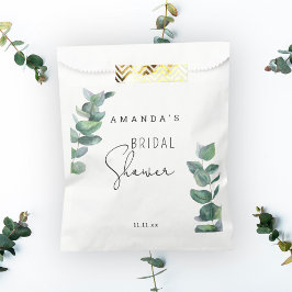 Bolsa De Papel Eucalipto - baby shower de la novia 