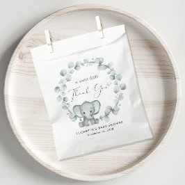 Bolsa De Papel Eucalipto Baby Shower Gracias