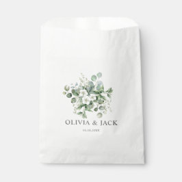 Bolsa De Papel Eucalyptus acuarela Boda de la vegetación rústica