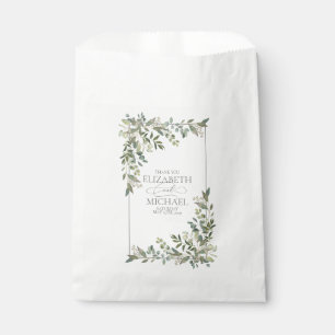 Bolsa De Papel Eucalyptus Boda verde salvia botánica