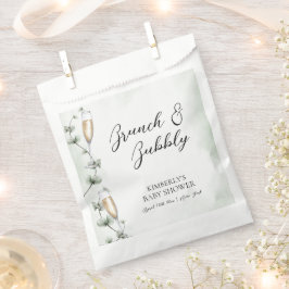 Bolsa De Papel Eucalyptus Brunch Champagne Garden Baby Shower