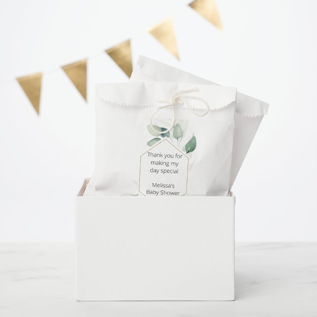 Bolsa De Papel Eucalyptus green-enery personaliza las bolsas de f (Subido por el creador)