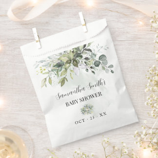 Bolsa De Papel Eucalyptus Greenery Baby Shower