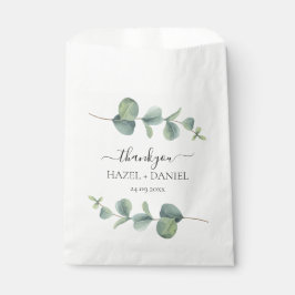 Bolsa De Papel Eucalyptus Greenery Boda Gracias