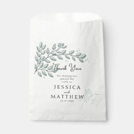 Bolsa De Papel Eucalyptus Greenery Boho Elegant Wedding