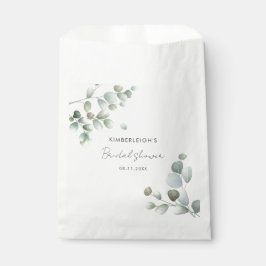 Bolsa De Papel Eucalyptus Greenery Script Despedida de Soltera