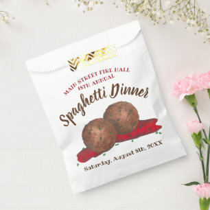 Bolsa De Papel Evento de caridad de albóndigas italianas