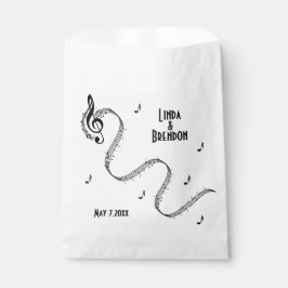 Bolsa De Papel Evento de diseño musical / caligrafía Boda