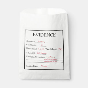 Bolsa De Papel Evidencia de misterio del asesinato
